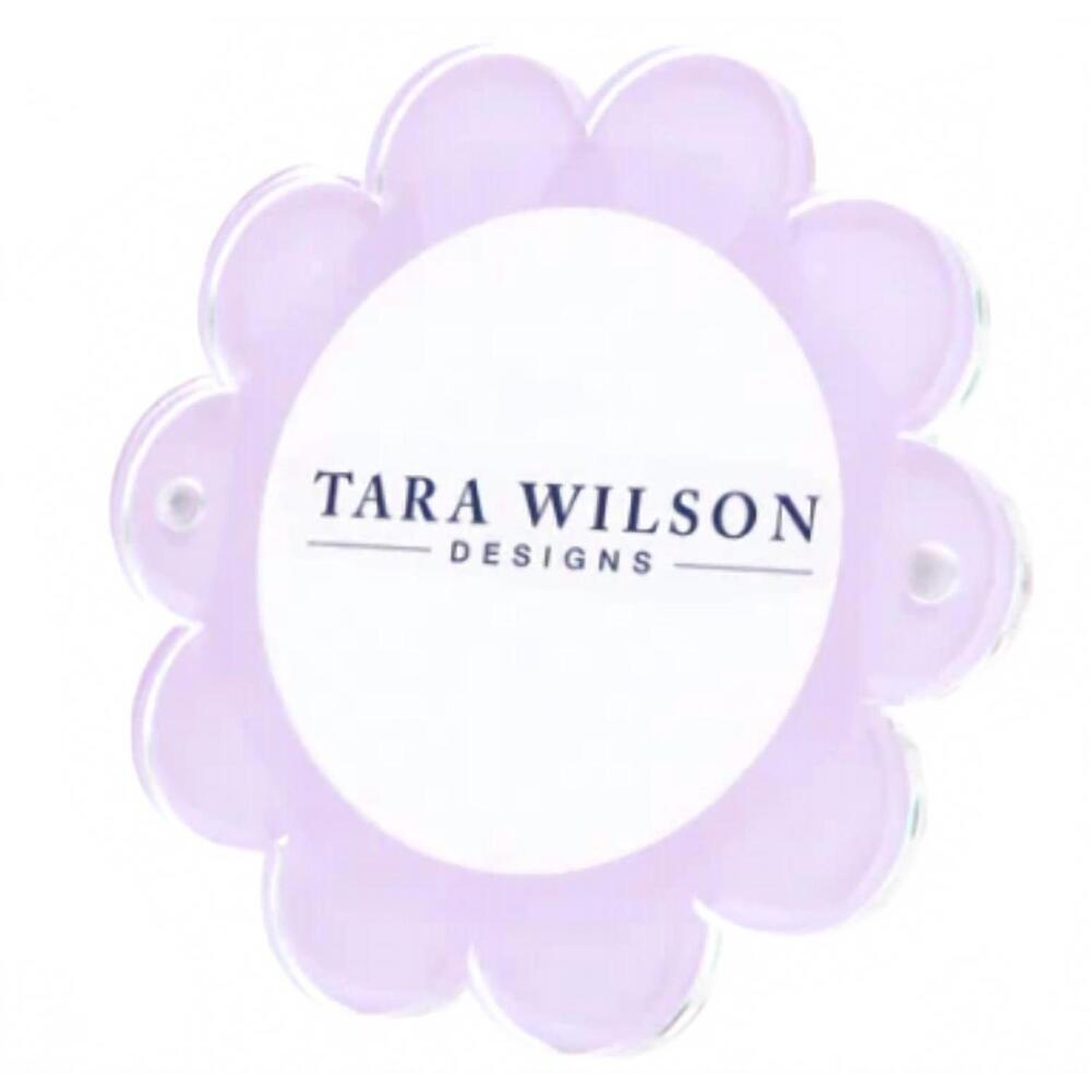 NEW TARA WILSON DESIGNS daisy acrylic picture frame in lavendar
